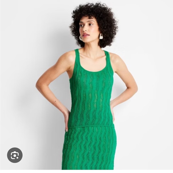 NWT Women's Open Stitch Sweater Tank Top - Future Collective w Jenee Naylor XS - Picture 2 of 8